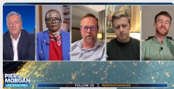 Piers Morgan Uncensored panel
